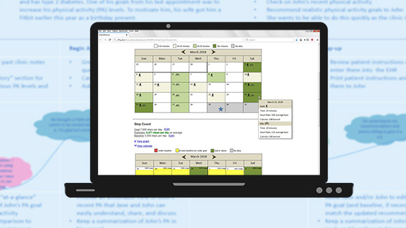 Visualization of Physical Activity Patient-Generated Health Data for Clinical Care project