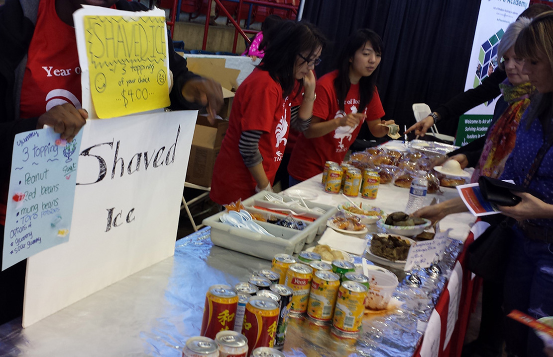 TACAS sells a variety of traditional Chinese foods and drinks at the Chinese New Year Festival.