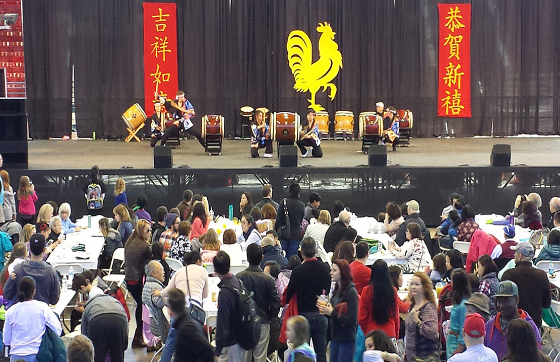 Other cultures celebrating the Lunar New Year are also welcome at the Chinese New Year Festival! The Japanese Taiko Drum performance provided a lively beat for the festivities.